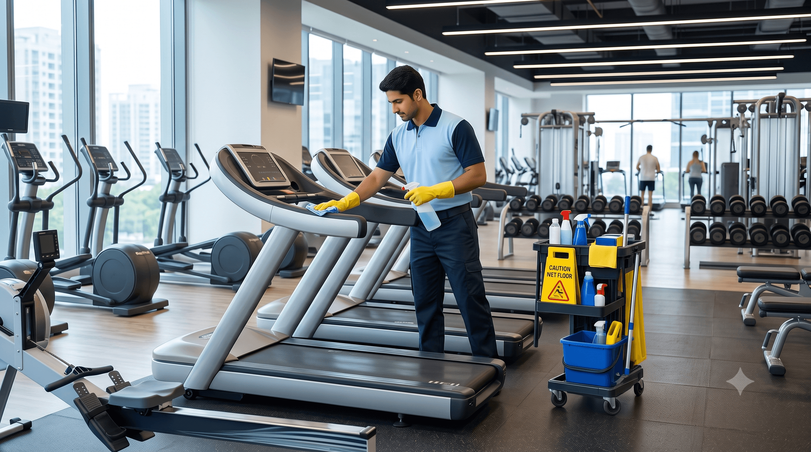 Professional gym cleaning service