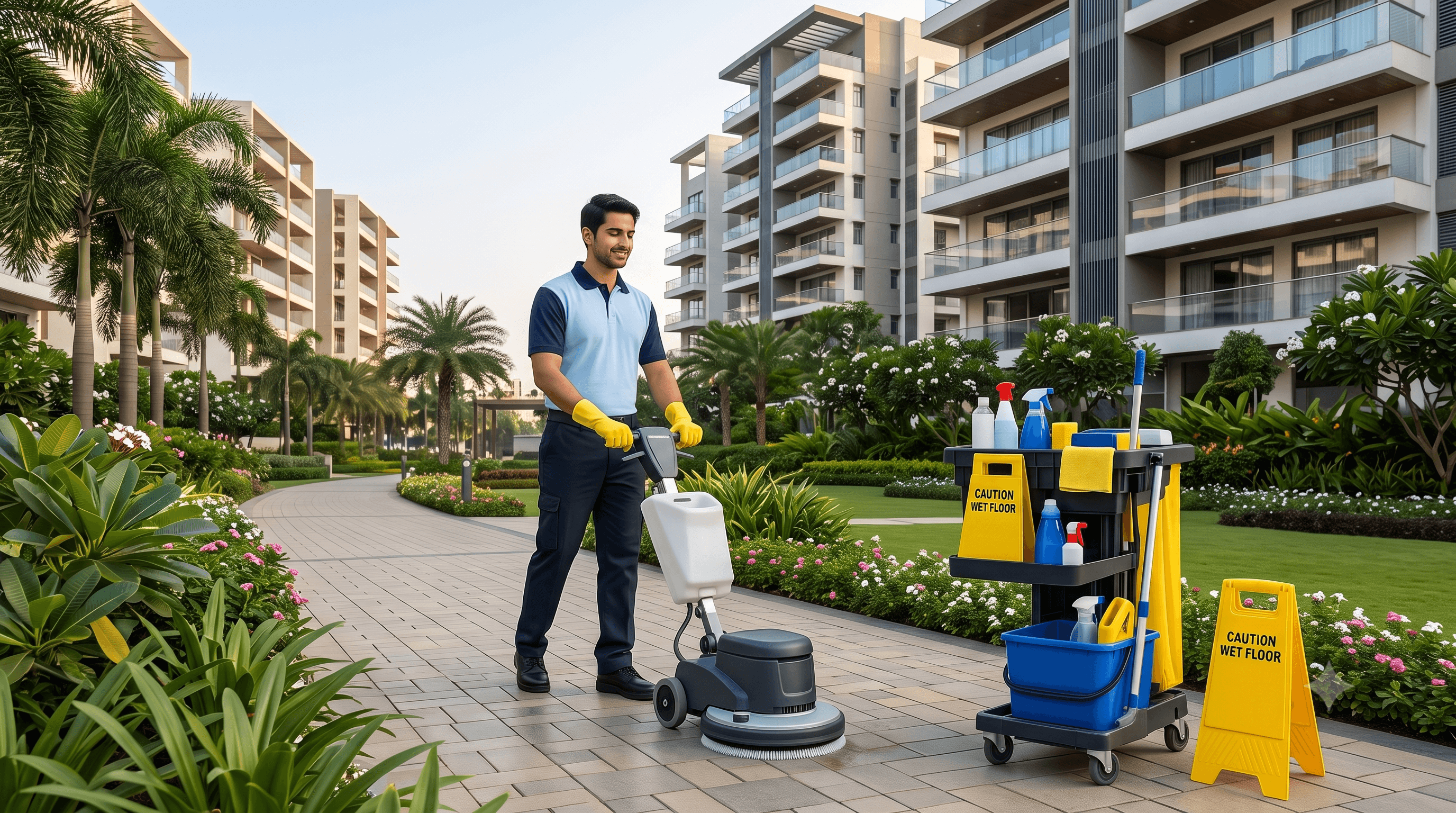 Professional society cleaning service